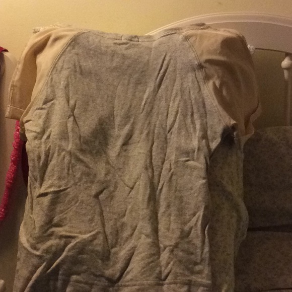 Anthropologie sweatshirt top with silky sleeves - Picture 6 of 6